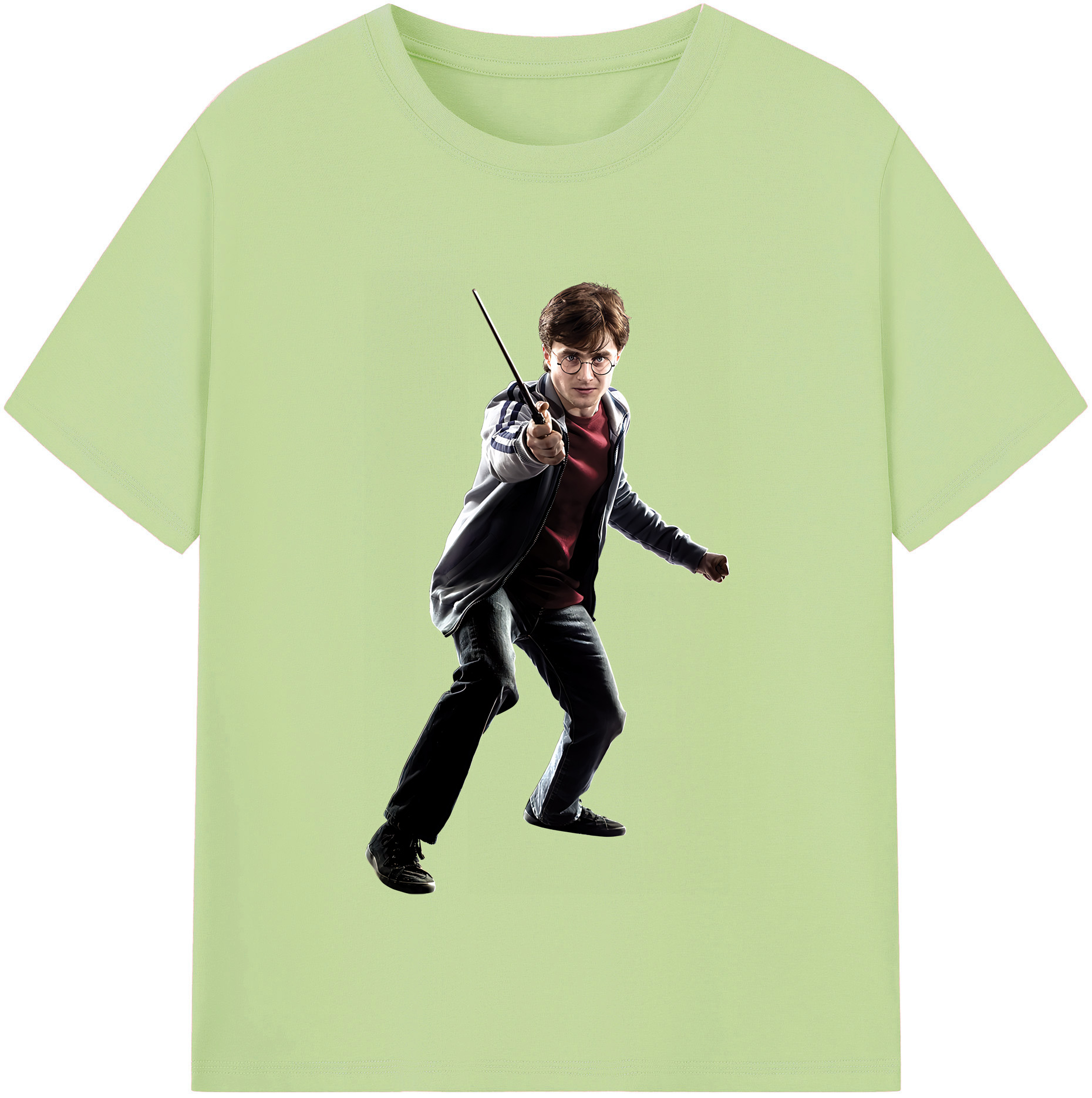 （画像用） Harry Potter ハリー・ポッターシリーズ 綿100％半袖Tシャツ（フロントプリント）